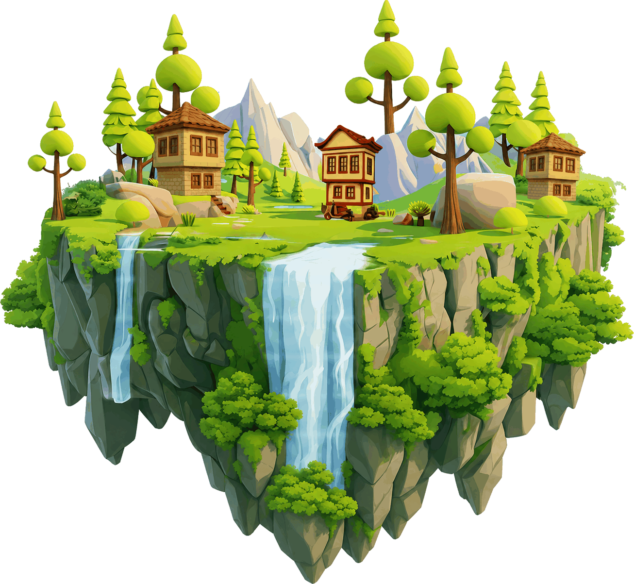 Floating circular economy island